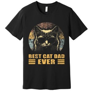 Best Cat Dad Ever FatherS Day Premium T-Shirt