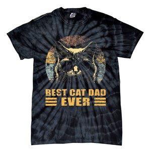 Best Cat Dad Ever FatherS Day Tie-Dye T-Shirt