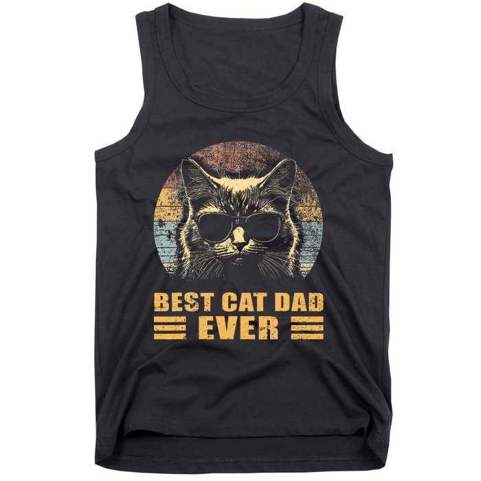 Best Cat Dad Ever FatherS Day Tank Top