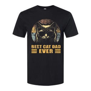 Best Cat Dad Ever FatherS Day Softstyle CVC T-Shirt