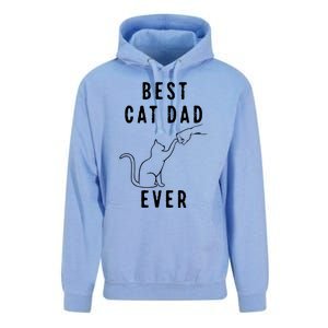 Best Cat Dad Ever Cat Daddy Paw Fist Bump Meow Cat Unisex Surf Hoodie