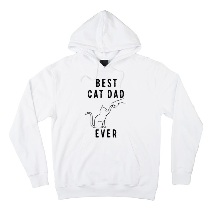 Best Cat Dad Ever Cat Daddy Paw Fist Bump Meow Cat Hoodie