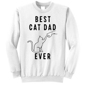 Best Cat Dad Ever Cat Daddy Paw Fist Bump Meow Cat Sweatshirt