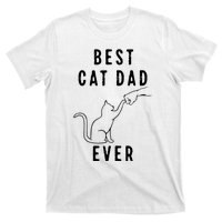 Best Cat Dad Ever Cat Daddy Paw Fist Bump Meow Cat T-Shirt