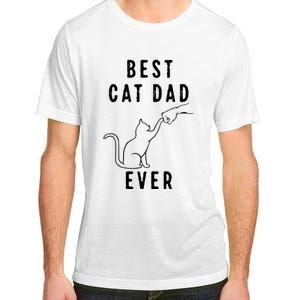 Best Cat Dad Ever Cat Daddy Paw Fist Bump Meow Cat Adult ChromaSoft Performance T-Shirt