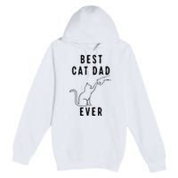 Best Cat Dad Ever Cat Daddy Paw Fist Bump Meow Cat Premium Pullover Hoodie