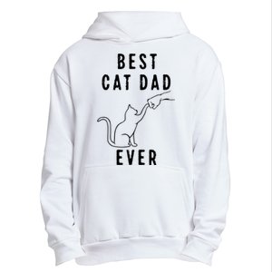 Best Cat Dad Ever Cat Daddy Paw Fist Bump Meow Cat Urban Pullover Hoodie