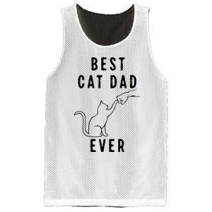 Best Cat Dad Ever Cat Daddy Paw Fist Bump Meow Cat Mesh Reversible Basketball Jersey Tank