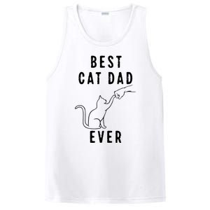 Best Cat Dad Ever Cat Daddy Paw Fist Bump Meow Cat PosiCharge Competitor Tank