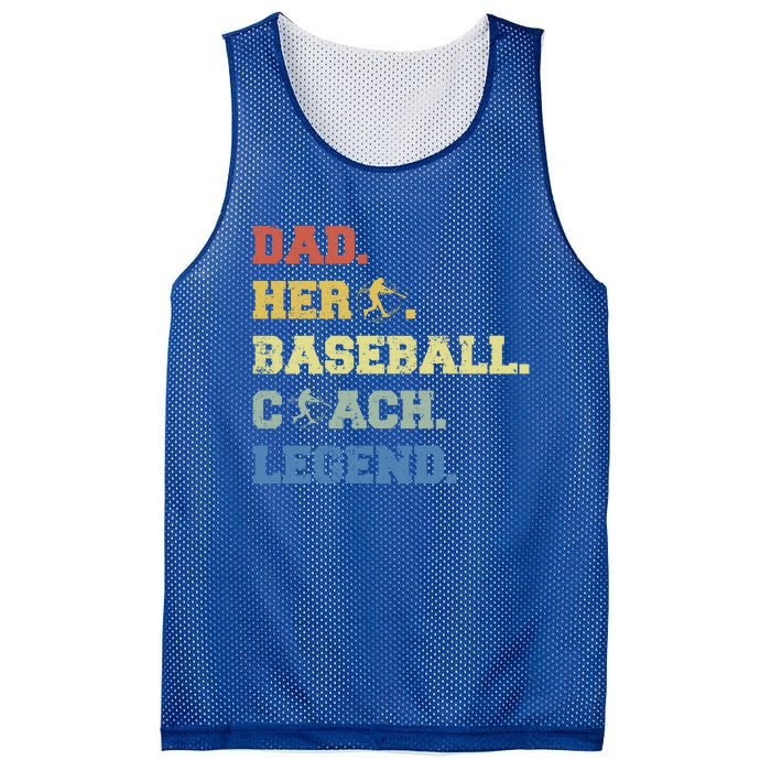 Baseball Coach Dad Gift Mesh Reversible Basketball Jersey Tank