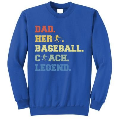 Baseball Coach Dad Gift Tall Sweatshirt