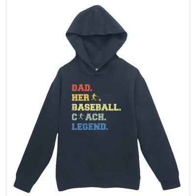 Baseball Coach Dad Gift Urban Pullover Hoodie