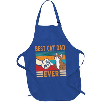 Best Cat Dad Ever Cat Dad Gift Full-Length Apron With Pockets