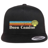 Buen Camino De Santiago De Compostela Flat Bill Trucker Hat