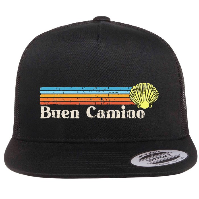 Buen Camino De Santiago De Compostela Flat Bill Trucker Hat
