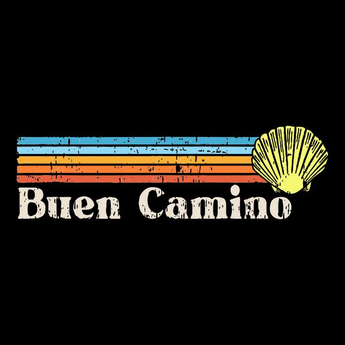 Buen Camino De Santiago De Compostela Flat Bill Trucker Hat