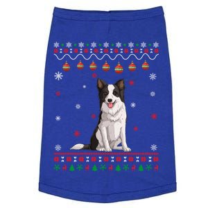 Border Collie Dog Ugly Xmas Design Matching Ugly Christmas Gift Doggie Tank