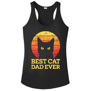 Best Cat Dad Ever Cat Daddy Cat Lover Cat Father Gift Ladies PosiCharge Competitor Racerback Tank