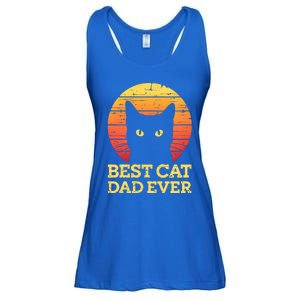 Best Cat Dad Ever Cat Daddy Cat Lover Cat Father Gift Ladies Essential Flowy Tank