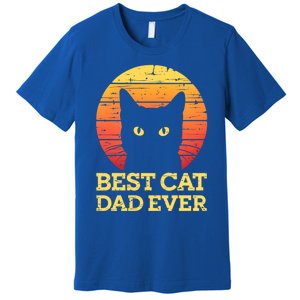 Best Cat Dad Ever Cat Daddy Cat Lover Cat Father Gift Premium T-Shirt