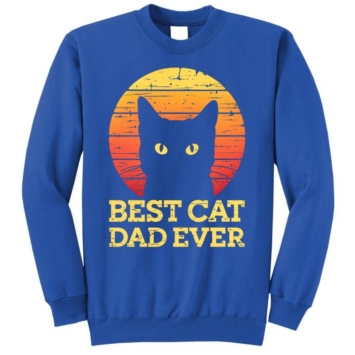 Best Cat Dad Ever Cat Daddy Cat Lover Cat Father Gift Tall Sweatshirt