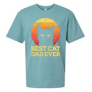 Best Cat Dad Ever Cat Daddy Cat Lover Cat Father Gift Sueded Cloud Jersey T-Shirt