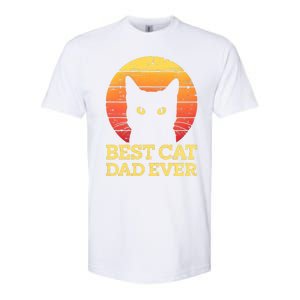 Best Cat Dad Ever Cat Daddy Cat Lover Cat Father Gift Softstyle CVC T-Shirt