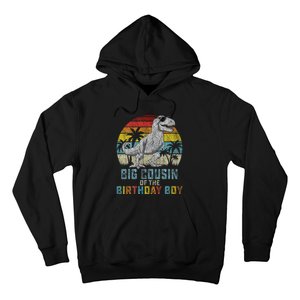 Big Cousin Dinosaur Of The Birthday Matching Family Hoodie