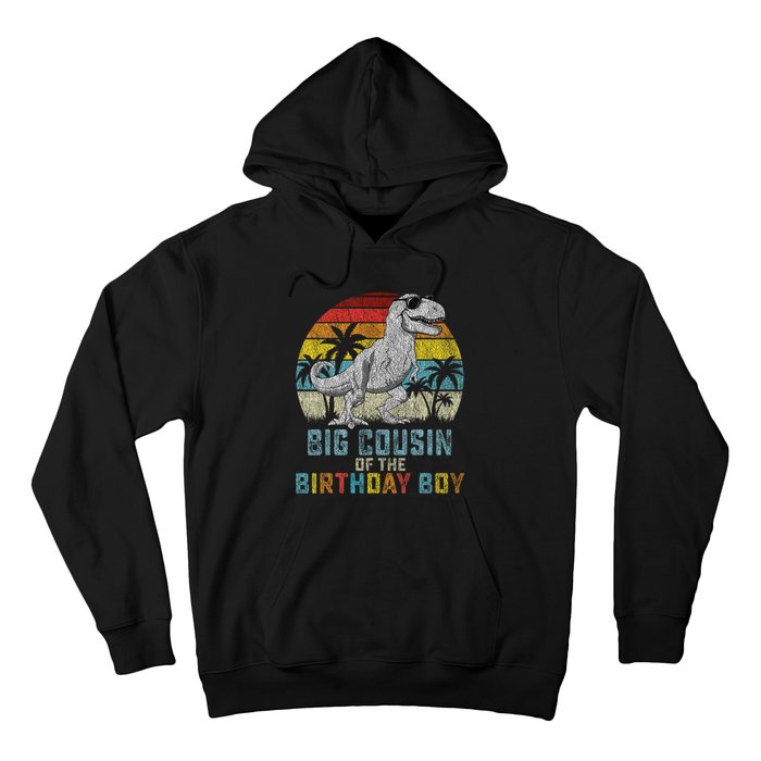 Big Cousin Dinosaur Of The Birthday Matching Family Hoodie