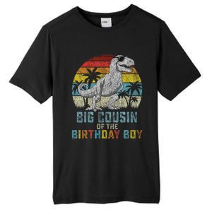 Big Cousin Dinosaur Of The Birthday Matching Family Tall Fusion ChromaSoft Performance T-Shirt