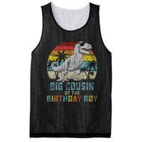 Big Cousin Dinosaur Of The Birthday Matching Family Mesh Reversible Basketball Jersey Tank