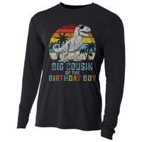 Big Cousin Dinosaur Of The Birthday Matching Family Cooling Performance Long Sleeve Crew