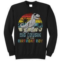 Big Cousin Dinosaur Of The Birthday Matching Family Tall Sweatshirt