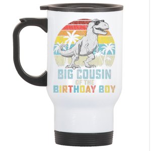 Big Cousin Dinosaur Of The Birthday Matching Family Stainless Steel Travel Mug