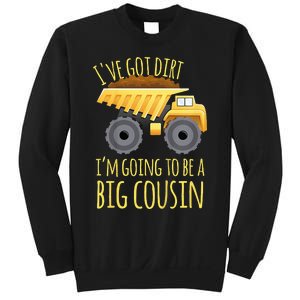 Big Cousin Digger Construction Design For Pregnancy Reveal Sweatshirt