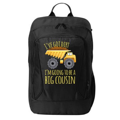 Big Cousin Digger Construction Design For Pregnancy Reveal City Backpack