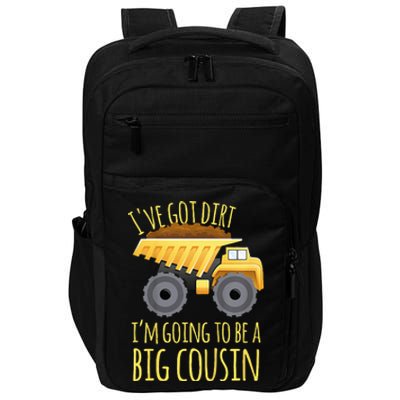 Big Cousin Digger Construction Design For Pregnancy Reveal Impact Tech Backpack