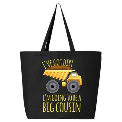 Big Cousin Digger Construction Design For Pregnancy Reveal 25L Jumbo Tote