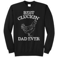 Best Cluckin' Dad Ever Funny Father's Day Chicken Farm Sweatshirt