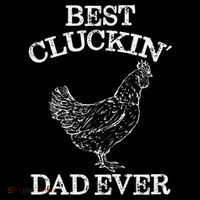 Best Cluckin' Dad Ever Funny Father's Day Chicken Farm Bucket Hat