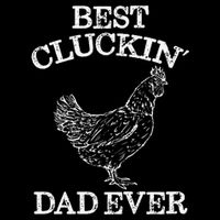 Best Cluckin' Dad Ever Funny Father's Day Chicken Farm Zip Tote Bag
