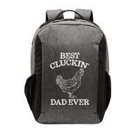 Best Cluckin' Dad Ever Funny Father's Day Chicken Farm Vector Backpack