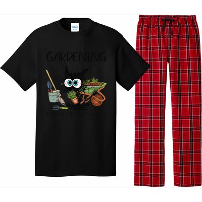 Black Cat Do Gardening Because Murder Is Wrong (1) Pajama Set