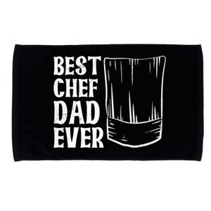 Best Chef Dad Ever Quote Chef Dad Gift Microfiber Hand Towel