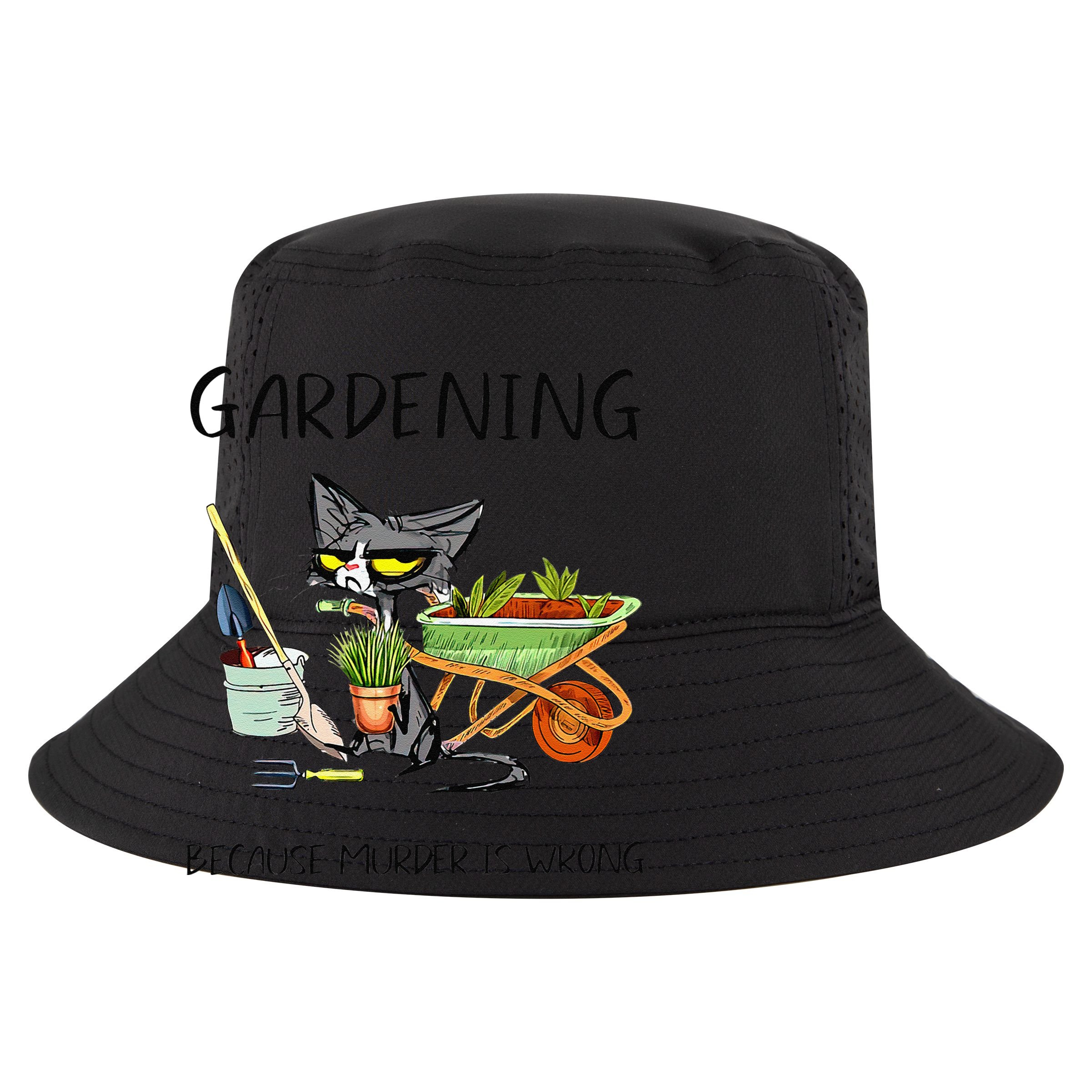 Black Cat Do Gardening Because Murder Is Wrong 15oz Campfire Ceramic Mug