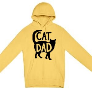 Best Cat Dad Fathers Day Kitty Daddy Papa Christmas Premium Pullover Hoodie