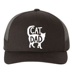 Best Cat Dad Fathers Day Kitty Daddy Papa Christmas Yupoong Adult 5-Panel Trucker Hat