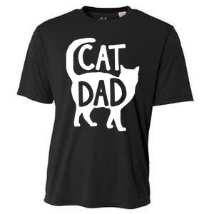 Best Cat Dad Fathers Day Kitty Daddy Papa Christmas Cooling Performance Crew T-Shirt