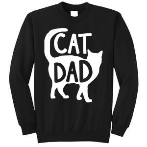 Best Cat Dad Fathers Day Kitty Daddy Papa Christmas Sweatshirt