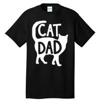 Best Cat Dad Fathers Day Kitty Daddy Papa Christmas Tall T-Shirt